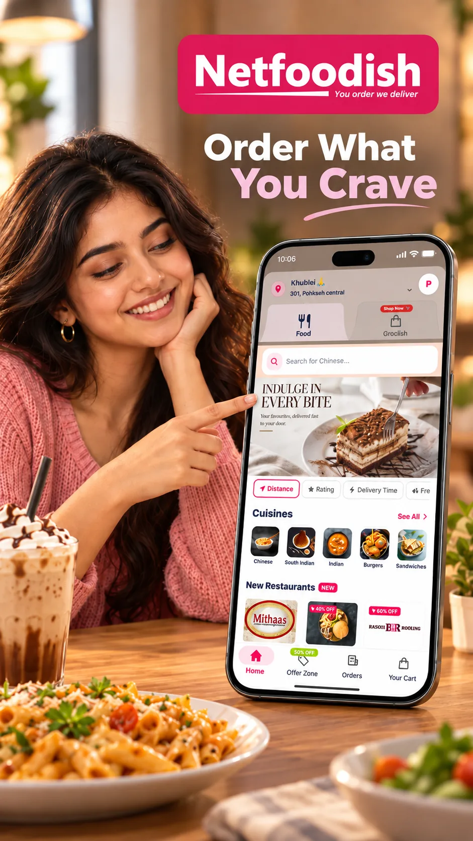 Netfoodish app showcase: order what you crave